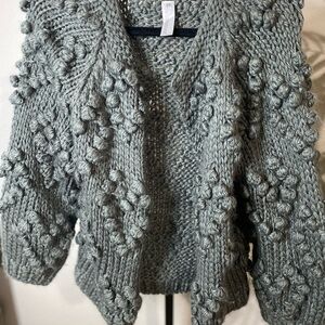 Chunky Knit Gray Sweater